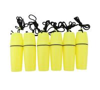 EIMSOAH Bouteille de Récipient en Kayak 6pcs, ABS Portable Kayak Scellé Bouteille Sèche, avec Corde à Crochet, pour Plongée en Apnée Kayaking Booting (Jaune)