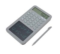EIMSOAH Calculatrice Scientifique avec Bloc-Notes, Calculatrice de Bureau à écran LCD à 12 Chiffres pour étudiant, Enseignant, Lycée, Muette Portable avec e Verrouillage (Grise)