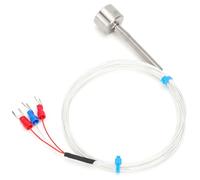EIMSOAH Capteur de Température Magnétique PT100, Sonde en Acier Inoxydable étanche à L'eau avec Réponse Rapide, pour échangeur de Chaleur de Chaudière à Moteur de Pompe (2m)