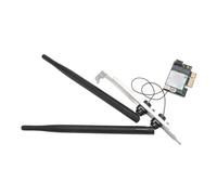 EIMSOAH Carte Adaptateur WiFi PCIe 5G 867 Mbps Double Bande Plug and Play pour PC Système, 4.0 pour Une Vie Pratique, Convient pour Réseau de Bureau, 1 Carte Réseau 5G et 2 Antennes (Antenne