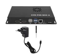 EIMSOAH Carte de Base PoE du Module de Calcul 5, Carte D'extension CM5 avec Coque, Compatible avec Toutes Les Variantes de CM5, Comprend Une Prise en Charge MIPI M.2 USB ETH NVMe (Prise UE)