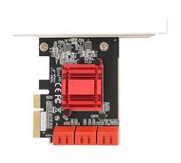 EIMSOAH Carte D'extension Plug and Play PCIE vers avec 6 Ports pour 99% des Ordinateurs de Bureau 4 Modes de Stockage Pris en Charge 1 X Carte D'extension PCIE vers 1 X Support