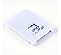 EIMSOAH Carte Mémoire PS1 1 Mo Blanche, Portable et Facile à Utiliser, compatibilité pour 1 Jeu PS1