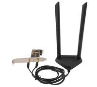 EIMSOAH Carte Réseau PCI Express avec Transmission de Signal Stable pour Système Gain D'antenne 8DB (avec Base d'antenne étendue Amovible)