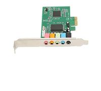 EIMSOAH Carte Son PCIe Technologie EAX Prise en Charge du Son Surround 3D Carte DirectSound 5.1 Canaux pour Ordinateur PC Chipset CMI8738 de Haute qualité 1 X CD de Pilotes