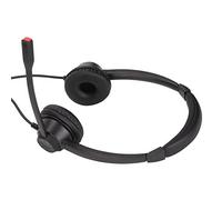 EIMSOAH Casque de Centre D'appels Antibruit Léger sur L'oreille pour la Communication au Bureau à Domicile, Casque de Service Client ABS Noir