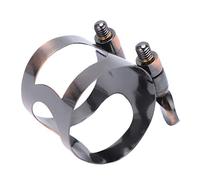 EIMSOAH Clip d'embouchure de Clarinette en Métal, Finition Rouge Antique | Ligature de remplacement pour clarinette avec prise sécurisée, filetage Standard, pour clarinette Sib, accessoires à vent