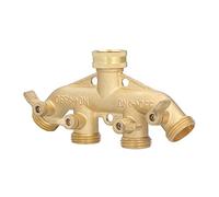 EIMSOAH Connecteur de Joint en Laiton pour Séparateur de Tuyau à 4 Voies avec Contrôle Individuel, pour Utilisation de Robinet