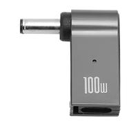 EIMSOAH Convertisseur de Charge PD Portable et Léger, Coque en Alliage D'aluminium, 100W 5A, Adaptateur Femelle à Mâle de Type C pour Ordinateur Portable