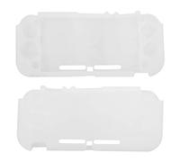 EIMSOAH Coque de Protection en Silicone, Texture Lisse, étanche à la Poussière, pour Console Lite, Machine de Jeu pour Les Fans de Couleurs Mignonnes Bleu/Jaune/Gris/Blanc (Blanc Transparent)