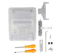 EIMSOAH Coque de Remplacement pour Console de Jeu SFC, étui de Protection en ABS Blanc Transparent avec Accessoires, Compatible avec les Cartouches NA NTSC U C SFC JP NTSC J EU PAL