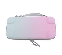 EIMSOAH Coque Rigide pour 2, Sac de Rangement de Voyage Portable Antichoc avec 10 Poches pour Cartes de Jeu pour les Amateurs de Jeux (Rose Vert)