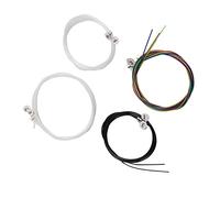 EIMSOAH Cordes Multicolores pour ukulélé, 16 Pièces, Remplacement en | Cordes en nylon enduites de couleur, durables, antirouille, son clair, avec remplacement pour soprano, concert, ukulélé ténor