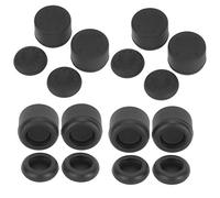 EIMSOAH Couvercle de Capuchon de Joystick en Silicone /, Poignées de Pouce Antidérapantes Durables pour Manette de Jeu, 4 Jeux pour Joueurs, Noir