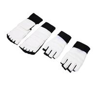 EIMSOAH de Taekwondo Absorbant Les Chocs, équipement de Sparring en Gel de Rebond pour Hommes, Protège-Main en Cuir PU avec Protège-Pieds pour Un Entraînement Léger (M)