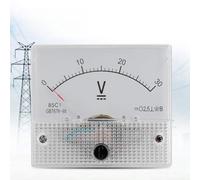 EIMSOAH EIMSOAH Voltmètre Analogique, Compteur de Courant de Haute Précision pour Expériences, Plastique Léger DC 0-5A pour la Maison (Mesure de pression 0-30V) (Mesure de pression 0-30V)