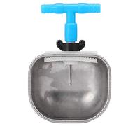 EIMSOAH Ensemble D'abreuvoir de Bol à Boire de Tétine de Lapin Automatique en Acier Inoxydable 304, Ressort à Haute élasticité pour L'alimentation du Lapin, Accessoire de Ferme 5 Pièces (Grand té