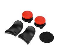 EIMSOAH Ensemble de Capuchons de Poignée Antidérapants pour Manette 5 en 1 pour Réduire la Fatigue du Poignet et du Pouce, Accessoires D'extension de Joystick pour Joueurs (Rouge)