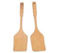 EIMSOAH Ensemble de Spatules en Bois Antiadhésives en Bois, pour Cuisine, Cuisinière, Spatules pour Grands-mères, 2 Pièces