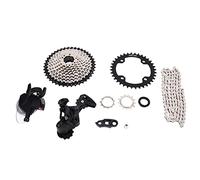 EIMSOAH Ensembles de Vélo de Montagne à 10 Vitesses Ensemble de Dérailleur Arrière de Levier de Changement de Vitesse A7 de Précision pour les Mises à Niveau de Vélo de Bricolage Chaîne en Alliage