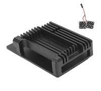 EIMSOAH Étui de Protection en Alliage D'aluminium avec Ventilateur de Refroidissement pour 3 B/B+ - Conception de Dissipation Thermique Efficace pour Les Passionnés de Technologie - Noir