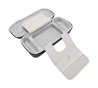 EIMSOAH Étui de Transport pour Console Portable à Coque Rigide pour Steam Deck, Sac de Voyage de Rangement sécurisé pour Les Joueurs, Nylon/EVA, 12,5 X 5,3 X 3,4 Pouces (Gris foncé)