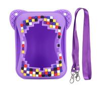EIMSOAH Étui en Silicone à L'épreuve des Chocs pour Animaux de Compagnie Numérique Bitzee Interactive Toy, Sac de Rangement sans Gratter avec Lonyard, Filles et Garçons (Violet)