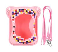 EIMSOAH Étui en Silicone à L'épreuve des Chocs pour Animaux de Compagnie Numérique Bitzee Interactive Toy, Sac de Rangement sans Gratter avec Lonyard, Filles et Garçons (Rose)