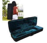 EIMSOAH Étui Rigide pour Violon Rectangulaire Professionnel, Boîte pour Violon Légère en Mousse de Tissu Oxford pour Violoniste, Pleine Grandeur 4/4