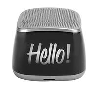 EIMSOAH Haut-Parleur Bluetooth sans Fil, Mini Haut-Parleur de Bureau, Lumière LED, Marquage pour Fête en Plein Air (Gris)