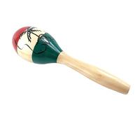 EIMSOAH Hochets Maracas en Bois avec Fleurs Sculptées à la Main, Rouge | Shakers à percussion à main pour enfants, cadeaux de fête, cours de musique, éducation Orff, marteau à sable en bois Durable