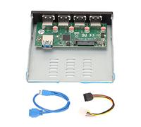 EIMSOAH Hub USB 3.1 sur Panneau Avant, Taux de Transfert de 10 Gbit/s, Hub SuperSpeed Plus à 4 Ports pour Les Utilisateurs de PC