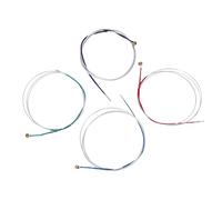 EIMSOAH Jeu de Cordes d'alto en Métal 4/4, Remplacement de 4 Pièces | Jeu de cordes pour alto avec extrémités à code couleur, tons chauds et clairs, pour alto de 24 pouces, accessoire pour