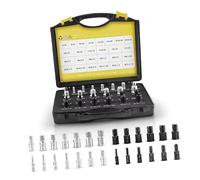 EIMSOAH Jeu de Vérificateurs de Filetage, Ensemble D'Identification de Jauge D'écrou et de Boulon Durable pour une Identification Rapide dans un Atelier de Réparation ou un Garage, 26 Pièces en