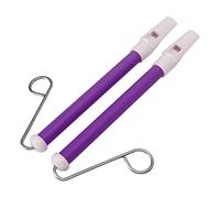EIMSOAH Jouet de Sifflet Coulissant, Paquet de 2 en Métal ABS pour | Instrument de sifflet coulissant pour enfants de couleur violette, jeu facile, sans danger pour l\'apprentissage de la