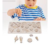 EIMSOAH Jouet du Système Solaire, Jouet éducatif D'astronomie DIY pour Enfants, Jouet Assorti à Assembler en Bois, en Bois, 30 X 15 Cm, Idéal pour L'apprentissage des Sciences avec des (Enregistrer)
