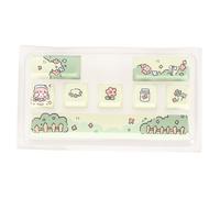 EIMSOAH Keycaps de Clavier Mécanique, 8 Touches PBT Colorant Sublimation Ket Keycaps de Bricolage pour 61 87 104 108 Clavier, Graphiques Clairs, Conception Vibrante avec durabilité (Type 2)