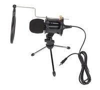 EIMSOAH Kit de Microphone à Condensateur Cardioïde de Studio Professionnel pour L'enregistrement de Podcasts Voix sur Streaming Studio, Facile à Utiliser pour Amplificateur de à Domicile Noir