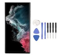 EIMSOAH Kit de Remplacement D'écran, écran D'écran LCD de Téléphone, Diode émettant Une Lumière Organique Tactile Affichage de L'écran Affichage pour S22 Ultra (Or)