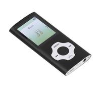 EIMSOAH Lecteur MP3 MP4 HiFi Ultra Fin avec écran de 1.8 Pouces, 16 Go, pour études, Divertissement, Fitness, Matériau en Alliage D'aluminium (Noir)