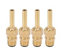 EIMSOAH Lot de 4 Buses de Fontaine à Eau, Grande Buse Hexagonale à Jet Direct en Cuivre Pur, Filetage Mâle, pour Un Effet Paysage Aquatique (G1 / 2)