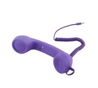EIMSOAH Microphone Téléphonique Rétro Vintage, Microphone de Téléphone Portable à Preuves de Radiation Mic, combiné de Téléphone Rétro des Années 90 pour Téléphone Portable, Téléphone (Violet)