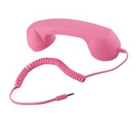 EIMSOAH Microphone Téléphonique Rétro Vintage, Microphone de Téléphone Portable à Preuves de Radiation Mic, combiné de Téléphone Rétro des Années 90 pour Téléphone Portable, Téléphone (Rose)