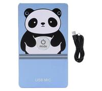 EIMSOAH Microphone USB Antibruit, Prise de Son Omnidirectionnelle à 360 Degrés avec Puce de Suppression Intelligente du Bruit, pour L'enregistrement en Direct, Le Podcasting de Jeux (Bleu)