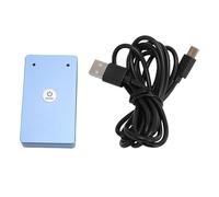 EIMSOAH Microphone USB, Distance de Captage, Son Omnidirectionnel à 360 Degrés avec Traitement du Signal Numérique à Suppression du Bruit AI, pour L'enregistrement en Direct des (Bijou Bleu)