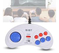 EIMSOAH Mini Manette de Jeu Portable White 16 Bits 9 Broches avec Fonction pour un Contrôle de Jeu Classique pour les Fans de