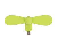 EIMSOAH Mini Ventilateur Micro USB Portable Ultra Silencieux pour Smartphones OTG, Léger et Facile à Transporter, adapté aux Cadeaux Scolaires, Noir (Vert)