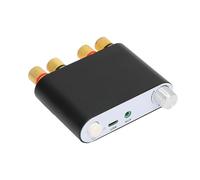 EIMSOAH Module Amplificateur Bluetooth Stéréo 2 Canaux 50 W + 50 W avec Protection contre les Surtensions pour Projet DIY en Alliage D'aluminium Noir 1 Pièce