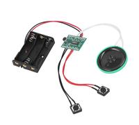 EIMSOAH Module de Carte de Vœux Vocale Enregistrable pour Messages Personnalisés, Enregistreur Vocal Facile à Utiliser pour Cartes de Noël, Haut-Parleur 40 Mm, Matériau ABS