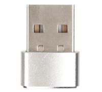 EIMSOAH Mouse Jiggler, Metal Tiny 2 Modes Gardez Les Boutons de Commutation Active de L'écran, Plug and Play Mini USB Mover Device, Mouse Shaker pour la Présentation de Réunion de Jeu (Argent)